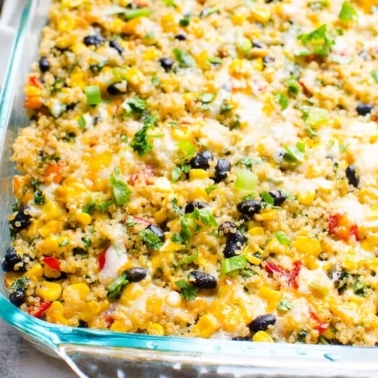black bean quinoa casserole