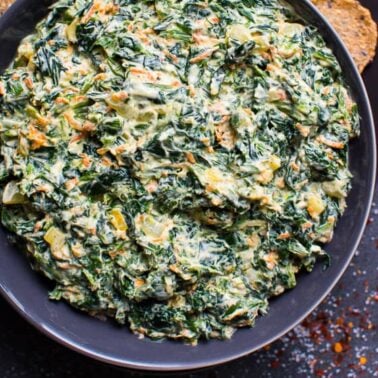 healthy spinach dip