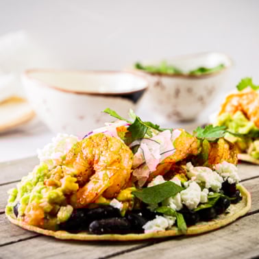 mexican shrimp tostadas