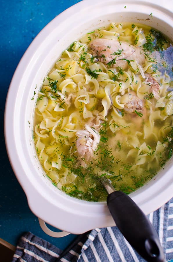 slow cooker chicken noodle soup