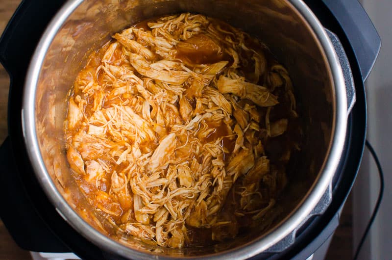 Instant Pot BBQ chicken.