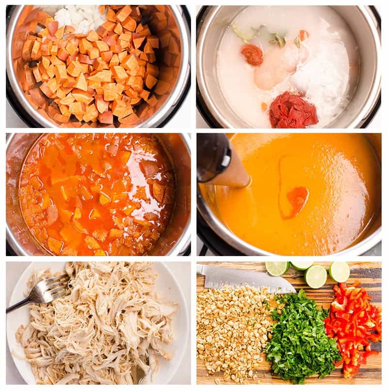 how to make Instant Pot Thai Chicken Soup