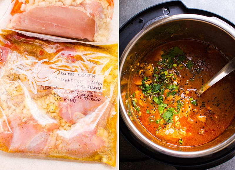 butter chicken freezer meal 