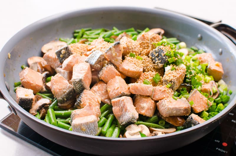 salmon stir fry
